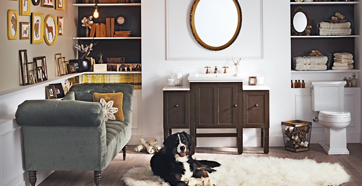 Bilde av bad med stueinteriør fra Kohler